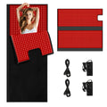Full body red light relaxation sleeping bag, full body infrared relaxation pad 2520 LED lights, full body relaxation blanket, size 70.9 inches x 31.5 inches, household model, with pulse punch mode, adjustable timer (2 pieces)
