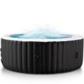 Heated Bath - Portable Large Square Heated Bath, Outdoor Spa Set Includes Heat Pump, Filter, and Spa Cover