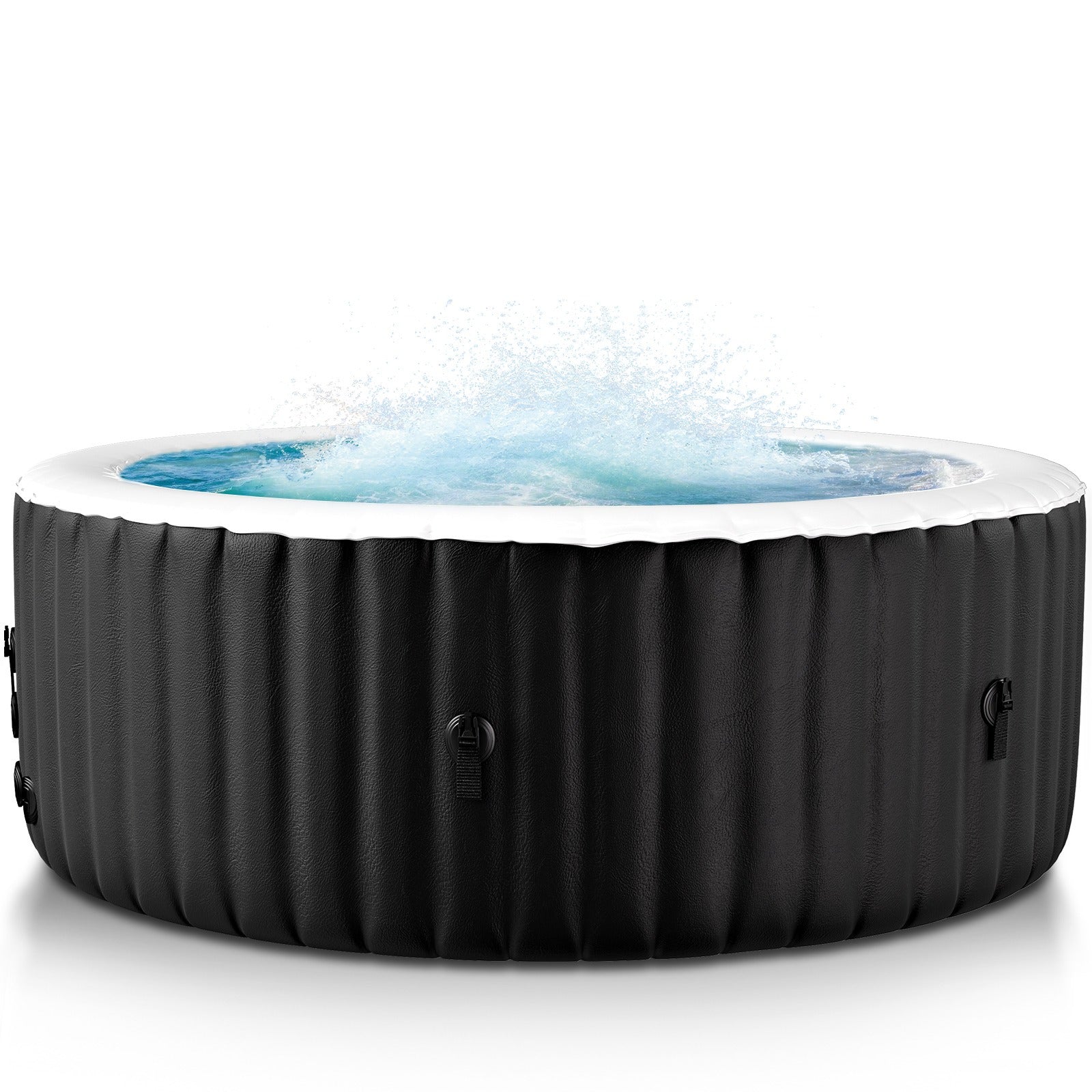 Heated Bath - Portable Large Square Heated Bath, Outdoor Spa Set Includes Heat Pump, Filter, and Spa Cover