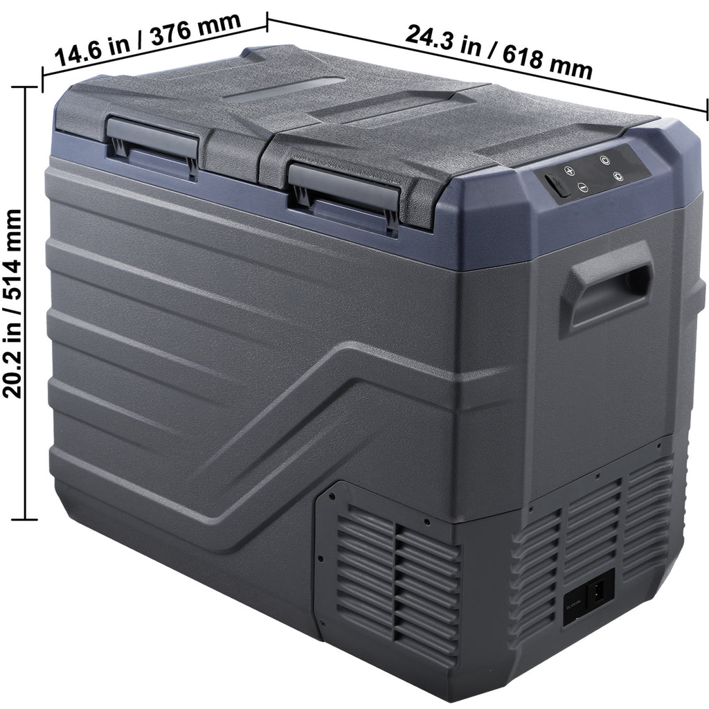 VEVOR 25/32/40 L car refrigerator freezer compressor with dual zone for cars and homes