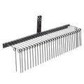 【DealsForYouDays】VEVOR Tow Behind Landscape Rake, 72" Tow Dethatcher with 32 Steel Tines, Lawn Dethatcher Rake Attaches to Category 1, 3 Point Hitch for Tractor, for Leaves, Pine Needles, Straw, and Grass