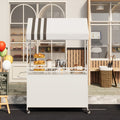 Portable food trucks with a canopy, rotating wheel trucks with locks, multi-layer candy and dessert display trucks - perfect for street fairs, street stalls, parties, weddings, bar mitzvahs, business carts, and holiday decorations