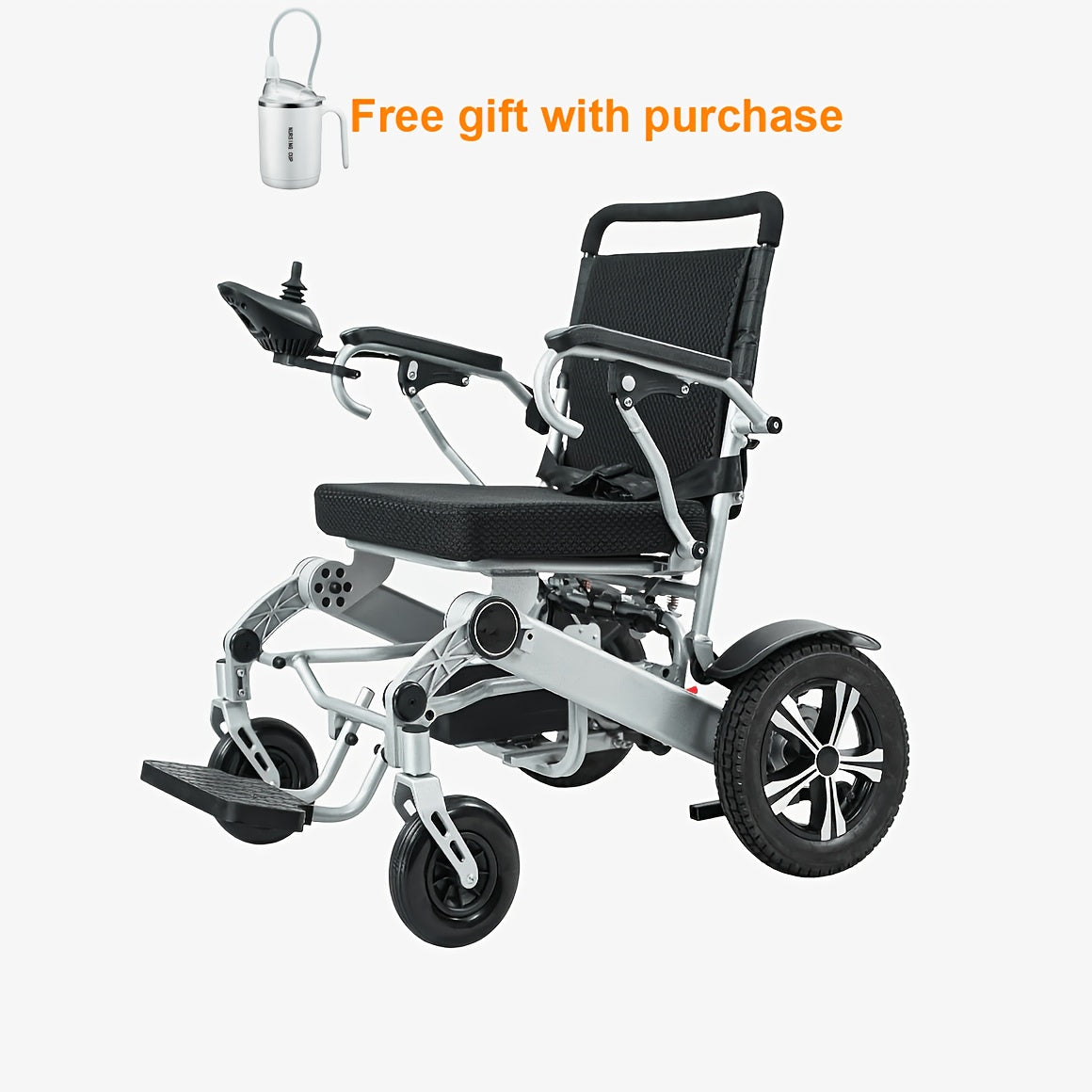 Men's gift, Christmas gift, adult electric wheelchair, lightweight foldable portable all-terrain electric wheelchair, safe, comfortable and durable design, load-bearing capacity 264 pounds, my disability aids for the elderly