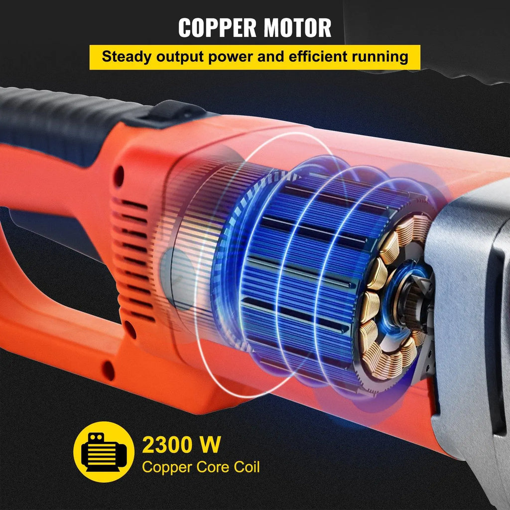 【DealsForYouDays】VEVOR Electric Pipe Threader,  , 2300W Pipe Threading Machine with 6 Dies 1/2"-2", 110V Hand-held Pipe Threader Machine with Copper Motor, Portable Electric Pipe Threading Kit with Carrying Case
