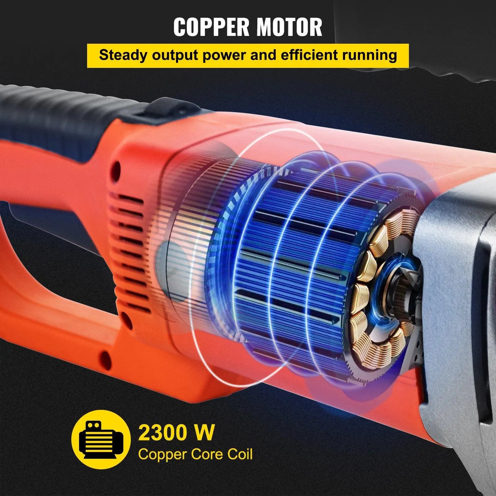 【DealsForYouDays】VEVOR Electric Pipe Threader,  , 2300W Pipe Threading Machine with 6 Dies 1/2"-2", 110V Hand-held Pipe Threader Machine with Copper Motor, Portable Electric Pipe Threading Kit with Carrying Case