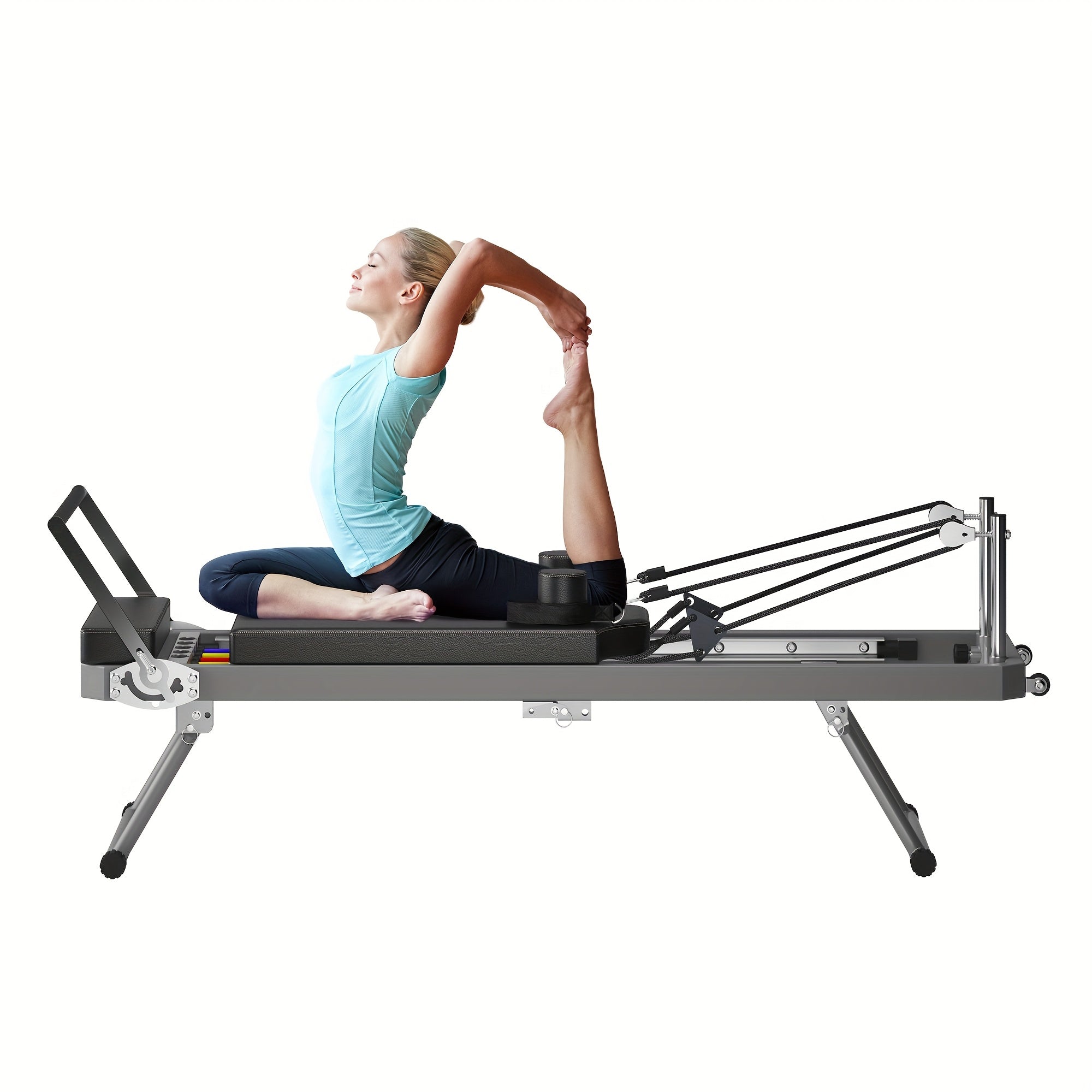 Sogespower Paraty Reforming Machine, Home Fitness Equipment, Foldable Paraty Equipment, High Strength Alloy Spring, Space Saving Design, Load Bearing Up to 330LBS