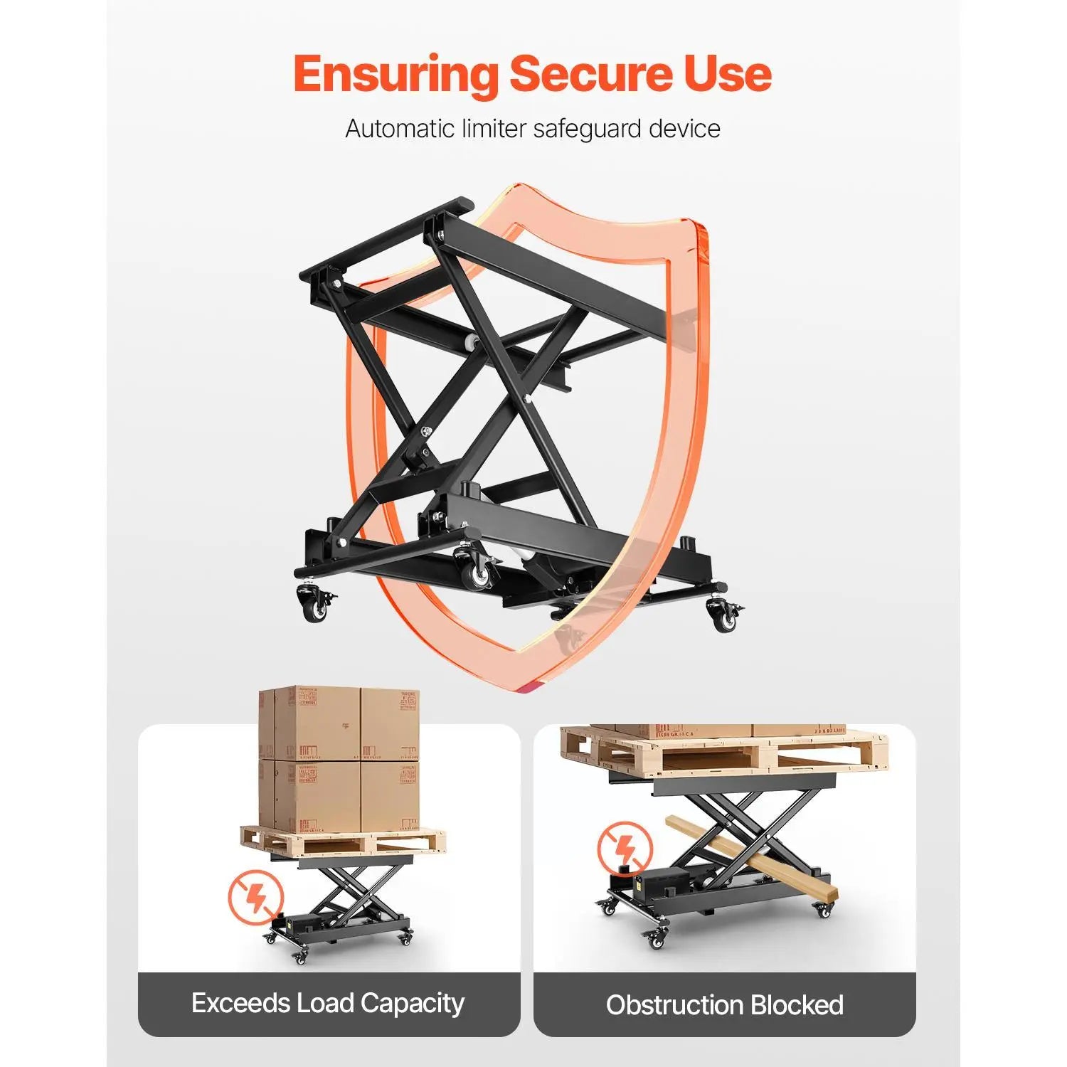 【DealsForYouDays】VEVOR 28" Electric Lift Table Single Scissor Electric Lifting Platform 330 lbs 4 Wheel