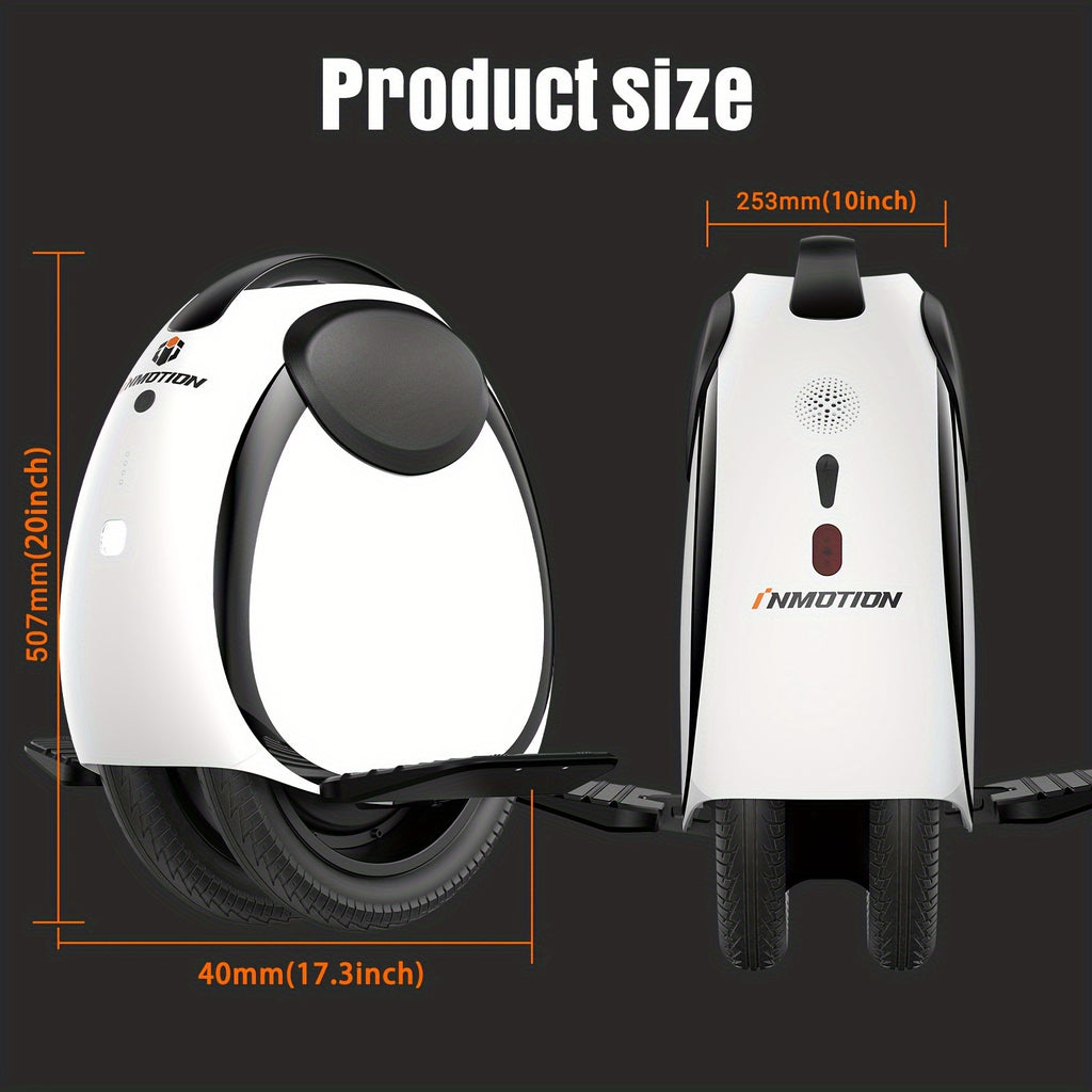 Inmotion E20 Electric Unicycle - 14 Self-Balancing Electric Single Wheel Portable EUC for Commuting and Recreation