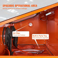【Summervibes】VEVOR 90 Gallon Sandblasting Cabinet with 1.8 Gallon Dust Collection System, 40-120PSI Sand Blasting Cabinet with Stand, Heavy Duty Sand Blaster with Blasting Gun & 4 Nozzles for Paint, Rust Removal