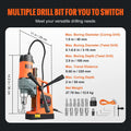 【DealsForYouDays】VEVOR Magnetic Drill, 1450W 2" Boring Diameter, 12800N Portable Electric Mag Drill Press, with Variable Speed, 800 RPM Drilling Machine for any Surface Home Improvement Industry Railway