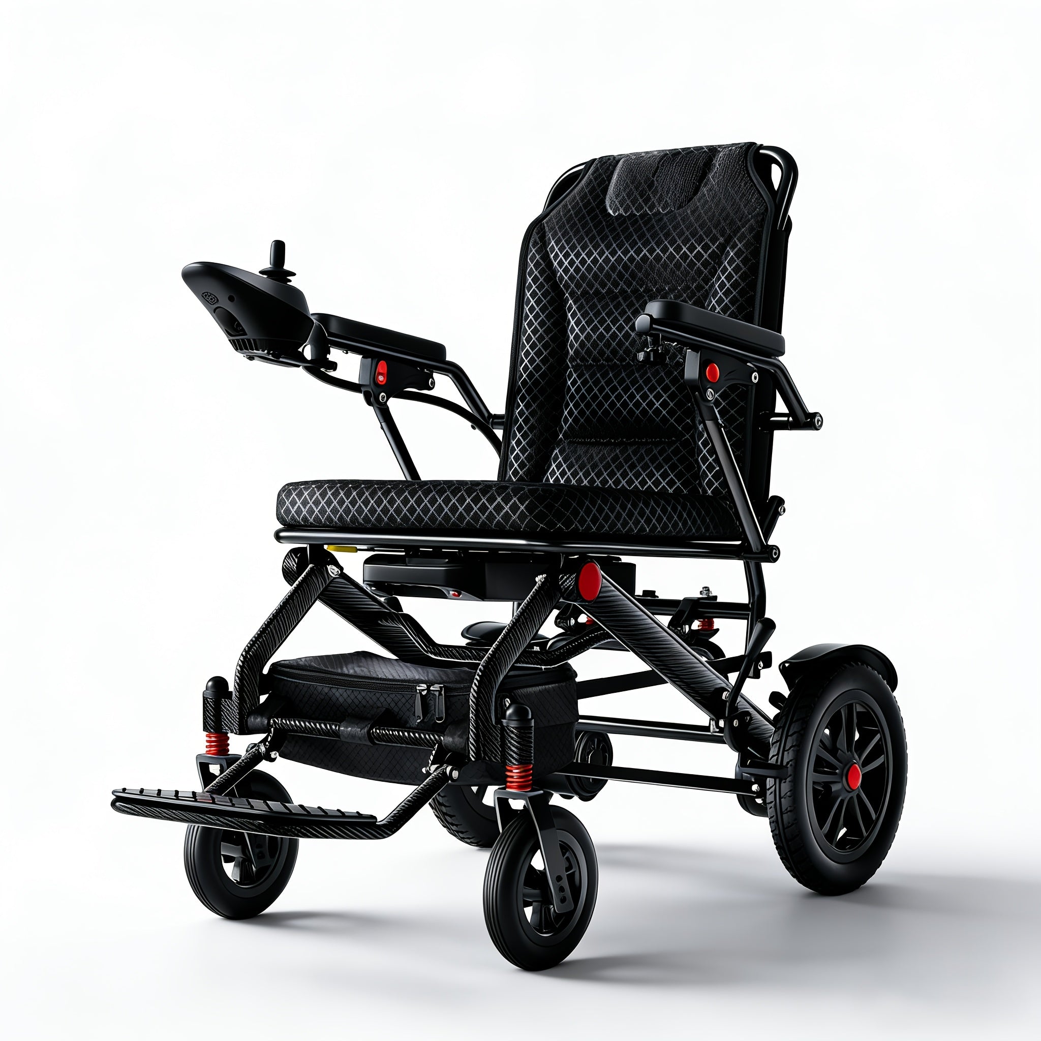[Aviation Certification] 42-pound ultra-light folding electric wheelchair 500W strong motor 360-pound load-bearing, all-terrain scooter 16 miles battery life 3 hours fast charging, adult portable transportation, suitable for the elderly/disabled