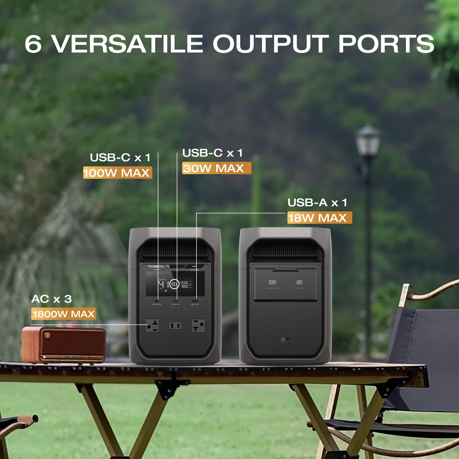 EcoFlow 30W GaN-C fast charging charger, with DELTA 3 classic dark version 1000 portable power station, 1024Wh solid state lithium battery, 60 minutes fast charging, household backup power supply, solar power bank for camping and RV, including 110V