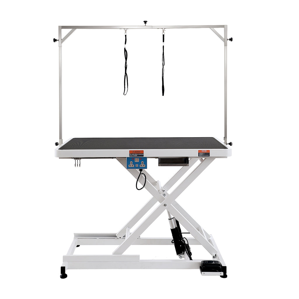 VEVOR 50-inch electric pet grooming table, thickened large dog grooming arm, adjustable height grooming table, non-slip table/grooming station, maximum load bearing 400 pounds