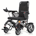 This electric wheelchair can bear up to 350 pounds and has a range of more than 30 miles. It features an upgraded smart design and is suitable for adult use.