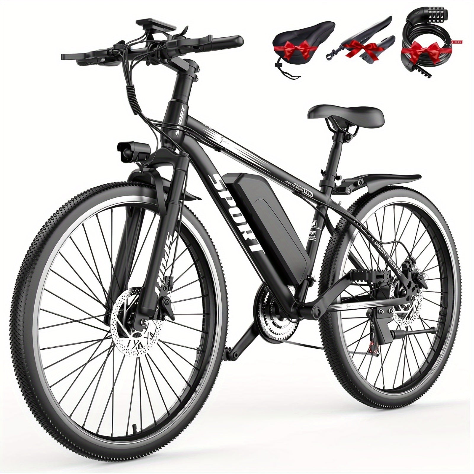 700W electric bike, adult 26-inch, 48V 10AH electric mountain bike, 25MPH & 35-45 mile range electric mountain bike, off-road, professional 7-speed