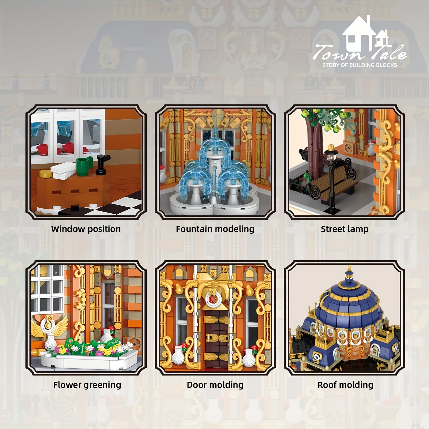 14120-piece royal observatory building block toy model, large castle-shaped structure, creative home decoration, adult building block relaxation toy, perfect gift for adults