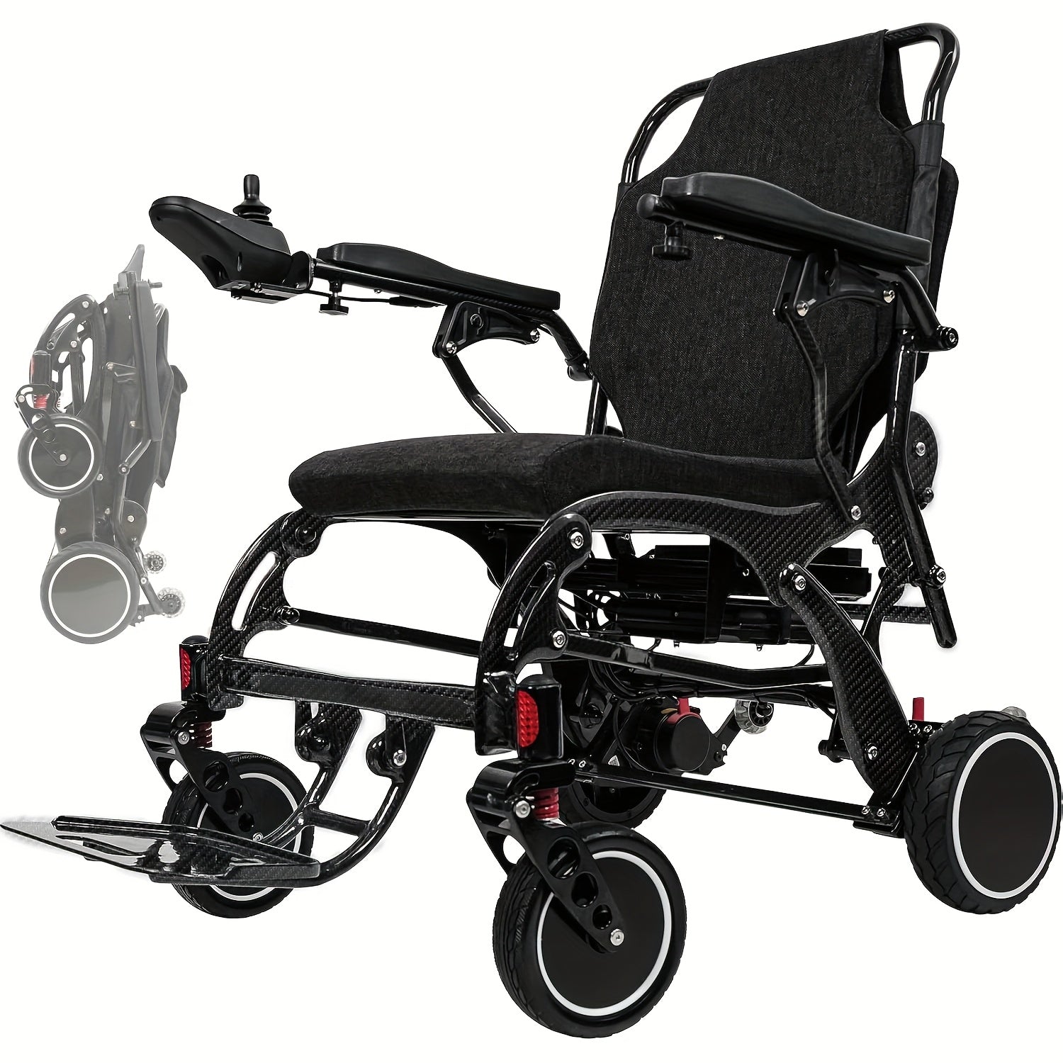 Medical v81 carbon fiber lightweight electric wheelchair: durable mobility assistance for adults