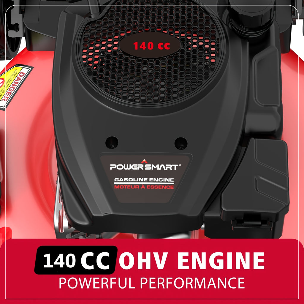 Lawn mower, oil-powered, 18-inch 140cc engine, 3-in-1 push lawn mower