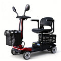Adult Foldable Four-Wheel Electric Scooter, Portable Electric Scooter, 330 Lbs Load, with Removable Battery, Dual Storage Baskets, Upgraded