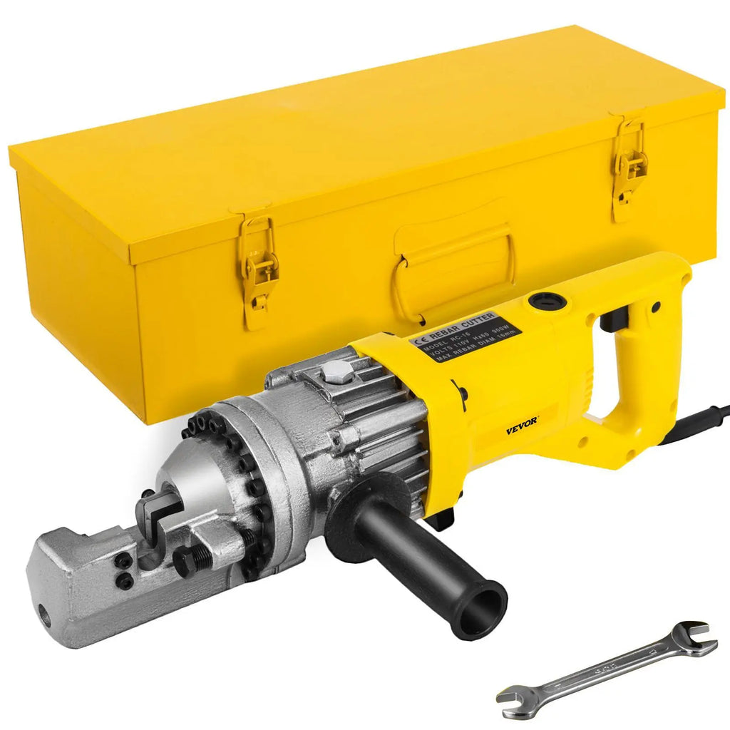 【DealsForYouDays】VEVOR Electric Rebar Cutter, 900W Portable Electric Hydraulic Rebar Cutter, Cutting up to 5/8 Inch #5 4-16mm Rebar within 3 Seconds,110V,with Easy to Carry Stainless Box
