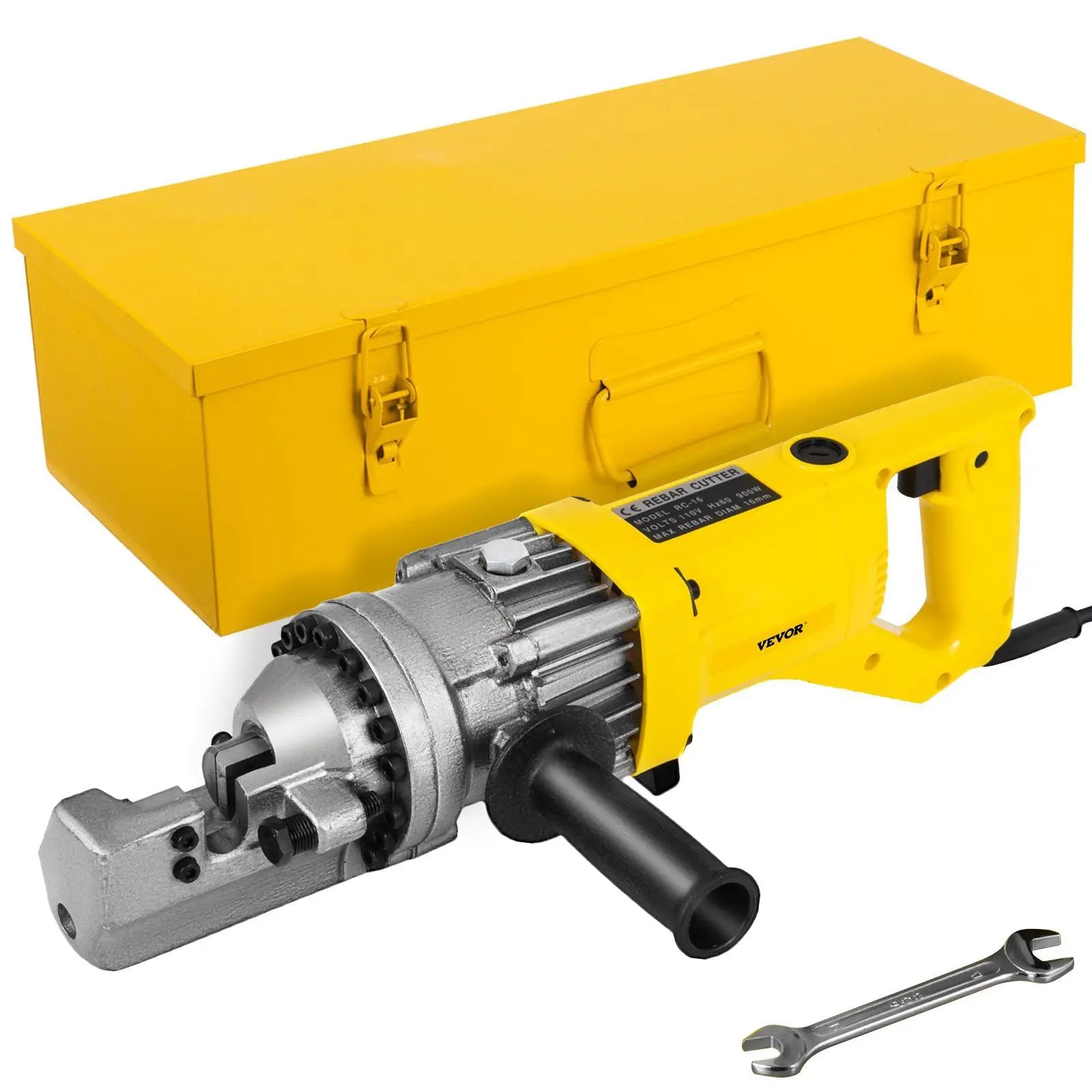 【DealsForYouDays】VEVOR Electric Rebar Cutter, 900W Portable Electric Hydraulic Rebar Cutter, Cutting up to 5/8 Inch #5 4-16mm Rebar within 3 Seconds,110V,with Easy to Carry Stainless Box