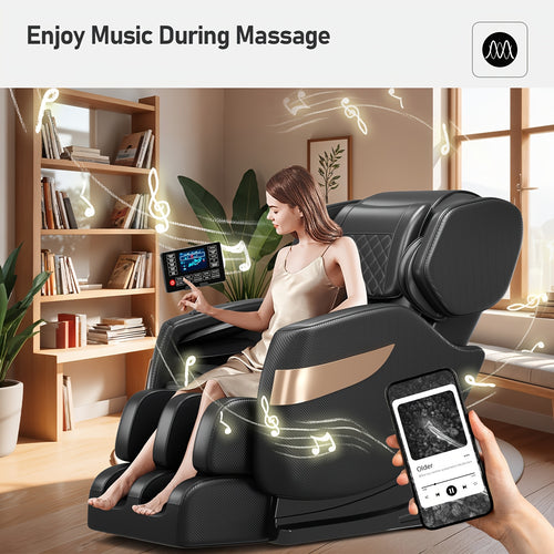 2025 Zero Gravity Multifunctional Full Body Massage Chair with Foot Massage, Waist Heating and Full Body Airbag Relaxation