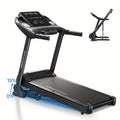 Home treadmill, walking running mat with adjustable slope, slope range from 0% to 15%, home automatic folding treadmill, 8.0 MPH running speed, supports up to 300 pounds, quiet treadmill, ideal for home use