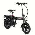 650W folding electric bicycle, 48V 10.5Ah removable lithium battery, fashionable 14-inch foldable commuter electric bicycle, unisex