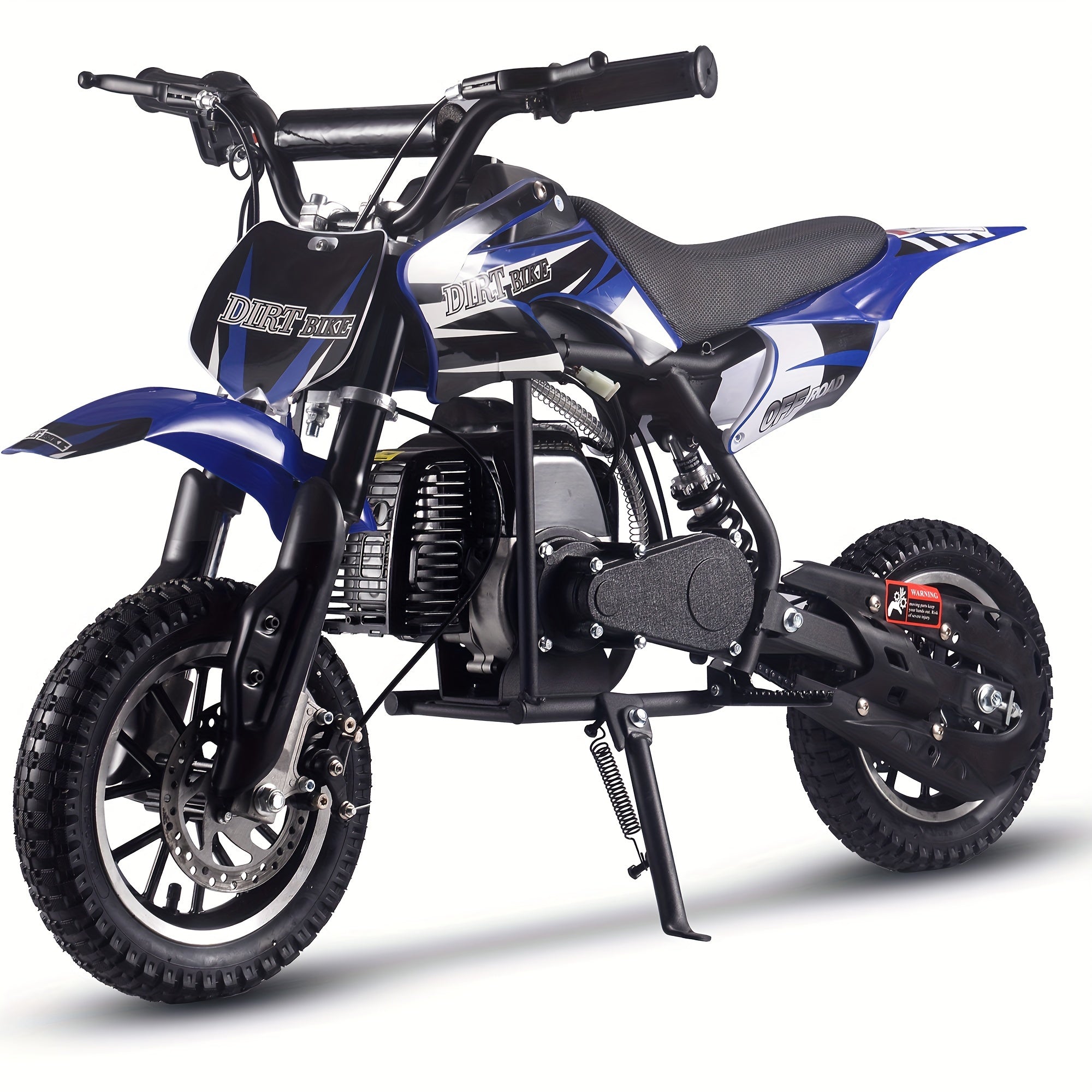 Gas oil motorcycle, off-road motorcycle, 49 CC two-stroke gas oil motorcycle (model: DB001), top speed: 20 Mph, EPA certified, with rear suspension, kill stop switch, disc brake. Surprise gift, battery free