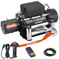 【DealsForYouDays】VEVOR Electric Winch,  , 12000 lbs Load Capacity, 12V DC Truck Winch with Φ0.36 in x 80 ft Steel Rope, Wireless & Wired Remote Control, IP55 Waterproof for Towing SUV Jeep Trailer Boat Off-Road Vehicle