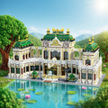 11,920+ piece large street scene building block set featuring intricate architectural models, multi-colored bricks, and detailed assembly instructions. a creative educational building toy perfect for teens and adults. this diy model kit makes a great chri
