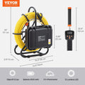 【DealsForYouDays】VEVOR Sewer Camera,  , Pipeline Inspection Camera with DVR Function, IP68 Camera with 12 Adjustable LEDs, A 16 GB SD Card for Sewer Line, Home, Duct Drain Pipe Plumbing