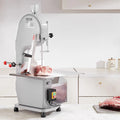 【DealsForYouDays】VEVOR Commercial Electric Meat Bandsaw, 1500W Stainless Steel Countertop Bone Sawing Machine, Workbeach 19.3" x 15", 0.16-7.9 Inch Cutting Thickness, Frozen Meat Cutter with 6 Blades for Rib Pork Beef