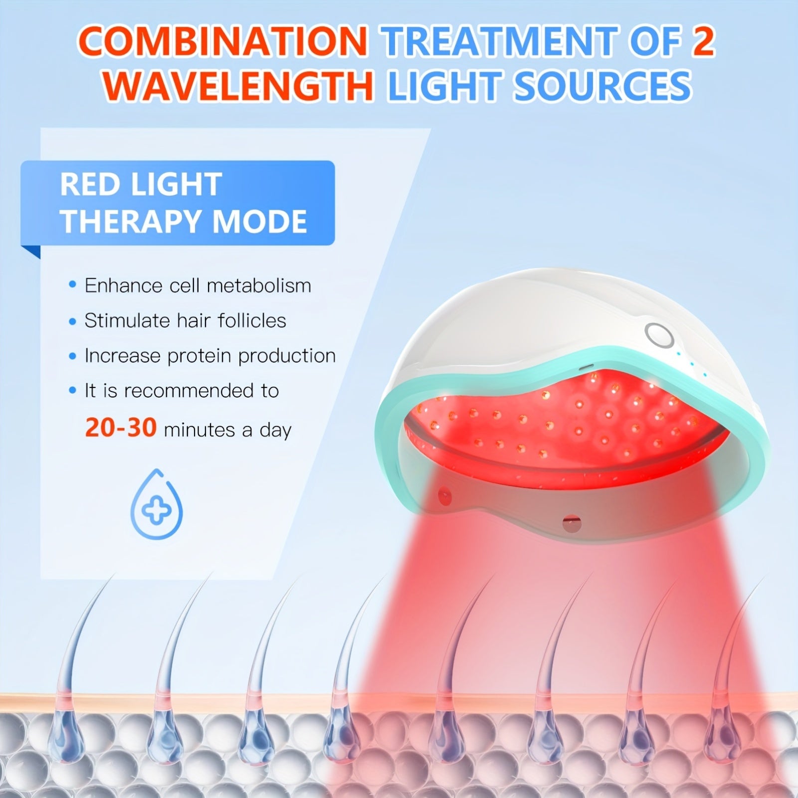 Growth-promoting device, red light therapy, KTS, FDA approved
