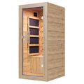 PAPAJET household single infrared dry steam sauna room, spruce wood indoor sauna room with sole heater, home relaxation muscle recovery spa