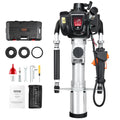 【DealsForYouDays】VEVOR 37.77cc Gas-Powered T Post Driver, 4-Stroke Engine Gasoline Fence Piling Pounder, with 3 Post Driving Head(45/55/88 mm) , 1000W Portable Piledriver For Farm, Ranch Fencing, Road Improvements