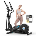 MERACH elliptical home fitness machine, ultra-quiet magnetic drive system, 16-speed resistance adjustment, 15.5IN step size, 350LBS load-bearing capacity, App connection