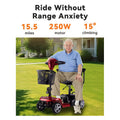 SAY YEAH Electric Quad Motorcycle/Folding Quad Drive, Adult Electric Bicycle, Quad Electric Bicycle, 250w 24v 13.5ah, with LED Headlights, Basket, 265lbs, 15.5 miles, with Removable Basket. Phone Holder and Charger